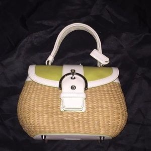 Coach Woven Basket Purse